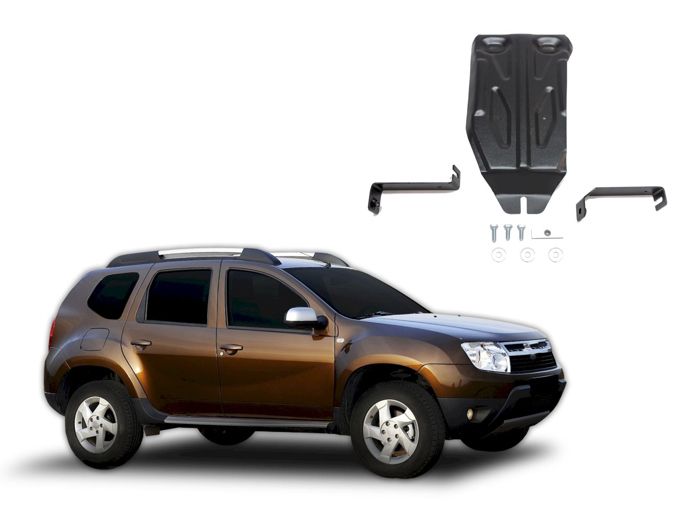 Protection Sous Moteur - JJ-AUTOMOTIVE - Dacia Duster - Acier - Épaisseur 2mm - Noir