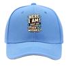 Bold Sarcastic Wish Quote Typography Sandwich Baseball Cap Sun Cap Outdoor Workouts Hat