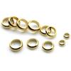 50Pcs Stainless Steel Loose Spacer Beads Gold Color Big Hole Charm Slider Beads for Bracelet Necklace DIY Jewelry Making