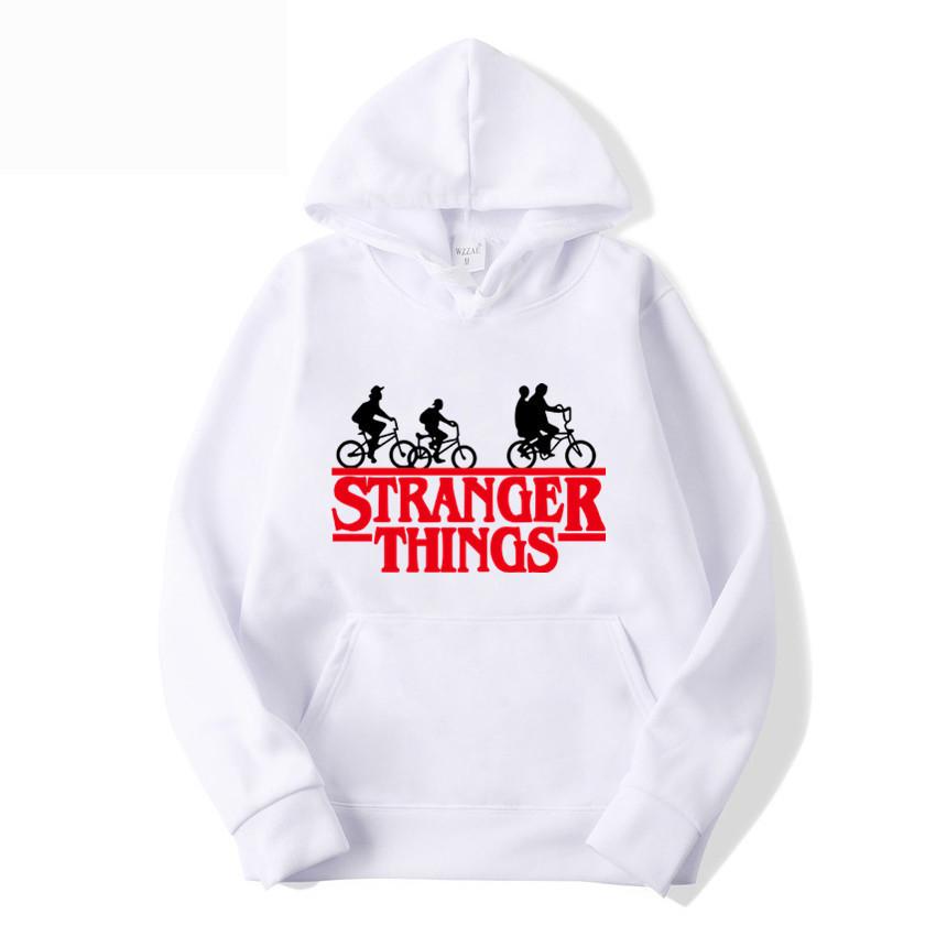Stranger Things Aufdruck Fleece-gefütterter Pullover Hoodie Sweatshirt