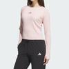 Adidas T Shirts Women's Light Pink Crew Neck Moderate Other KB7755