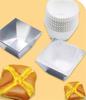 Non-Stick small square Cake Baking Pan Flowing Heart Cake Mold Aluminium Alloy Square Bread Loaf Pan with Center Tube Cake Tools