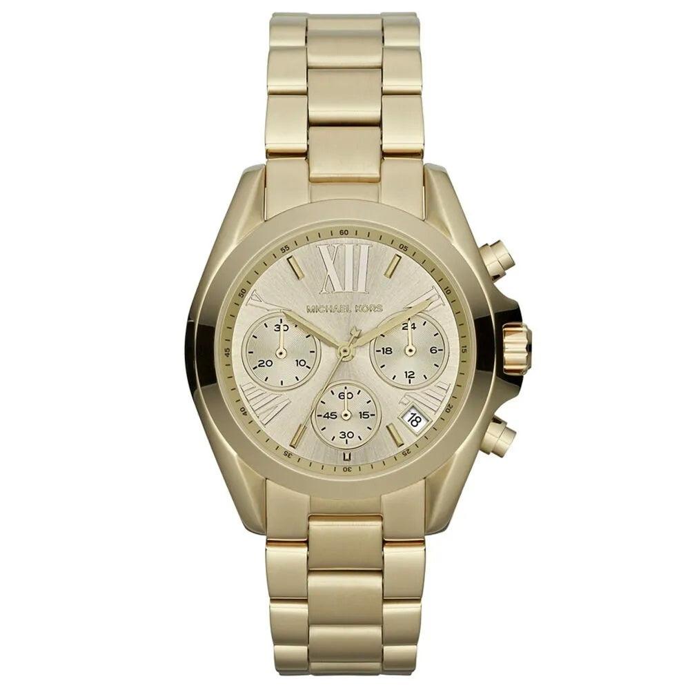 

Michael Kors Bradshaw MK5798 Women s Gold Tone Chronograph 36mm Watch gold