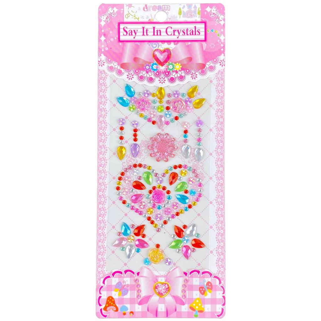 Children's 3D Princess Cartoon Diamond Gem Stickers - Cute Acrylic Crystal Toys