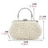 Women messenger beaded women vintage evening bags imitation pearl shell women bag shoulder bags,diamonds clutch bag for wedding