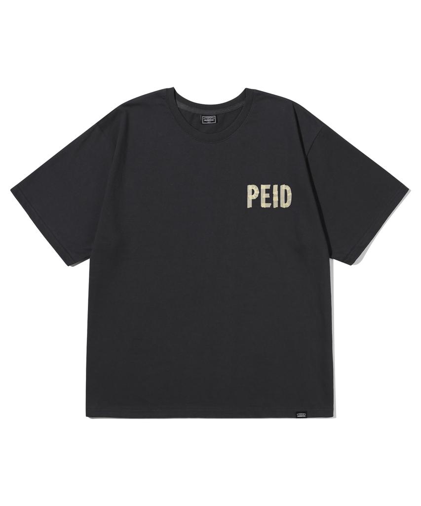Peideu Pd Tape Short Sleeve T-Shirt Charcoal
