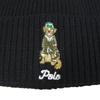 [Polo Ralph Lauren] Knit hat, knit cap, POLO Preppy Golden Retriever (JP, Alphabet, Free Size, Black) [Product]