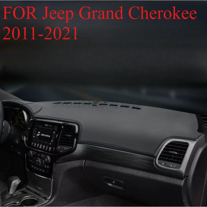 FOR Jeep Grand Cherokee 2011- Car Dash Mat Dashmat Dashboard Mat Cover Sun Shade Dash Board Cover Carpet Accessories