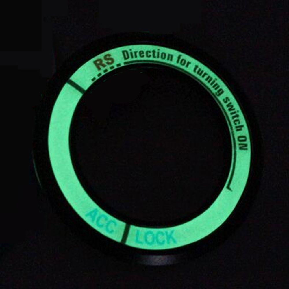 Fashion Circle Alloy  Auto Stickers Luminous  Car Ignition Switch Cover