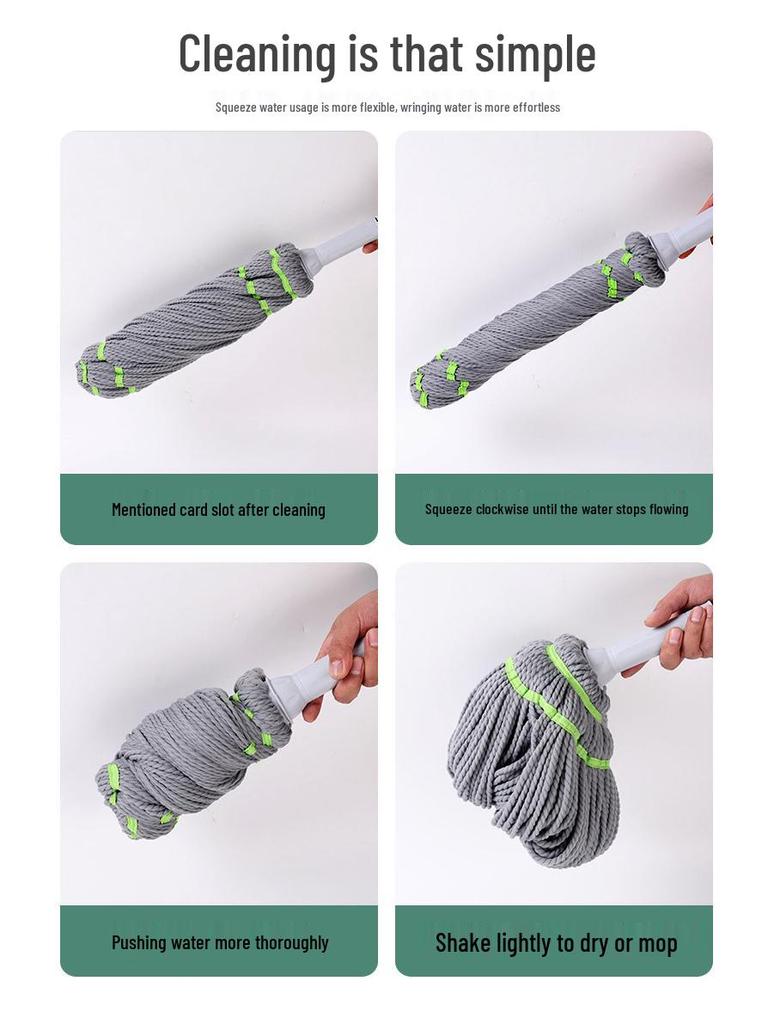 Picasso Self-Wringing Rotary Mop - Effortless, One-Wipe Clean for Your Floors