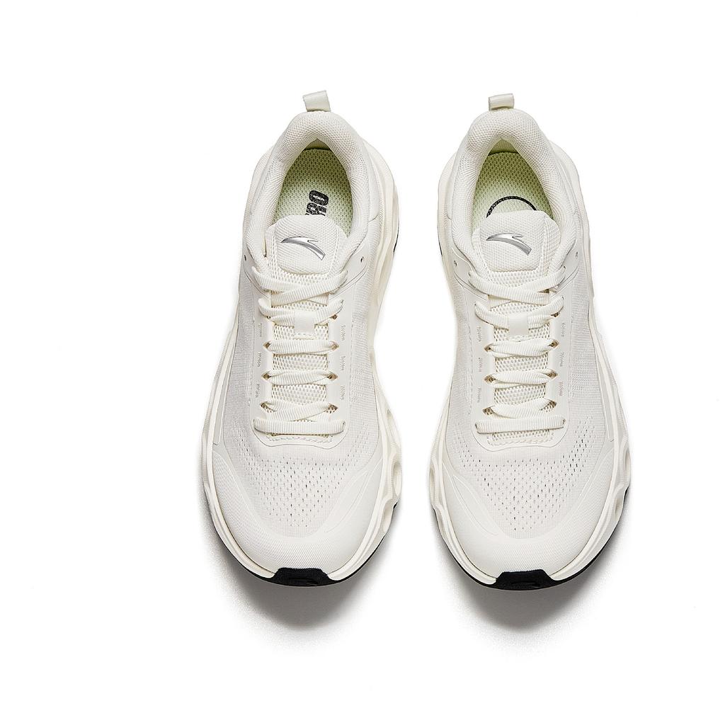 Anta Energy Ring Textile, Rubber Low top Running Shoes Women's Ivory White 922615506-1