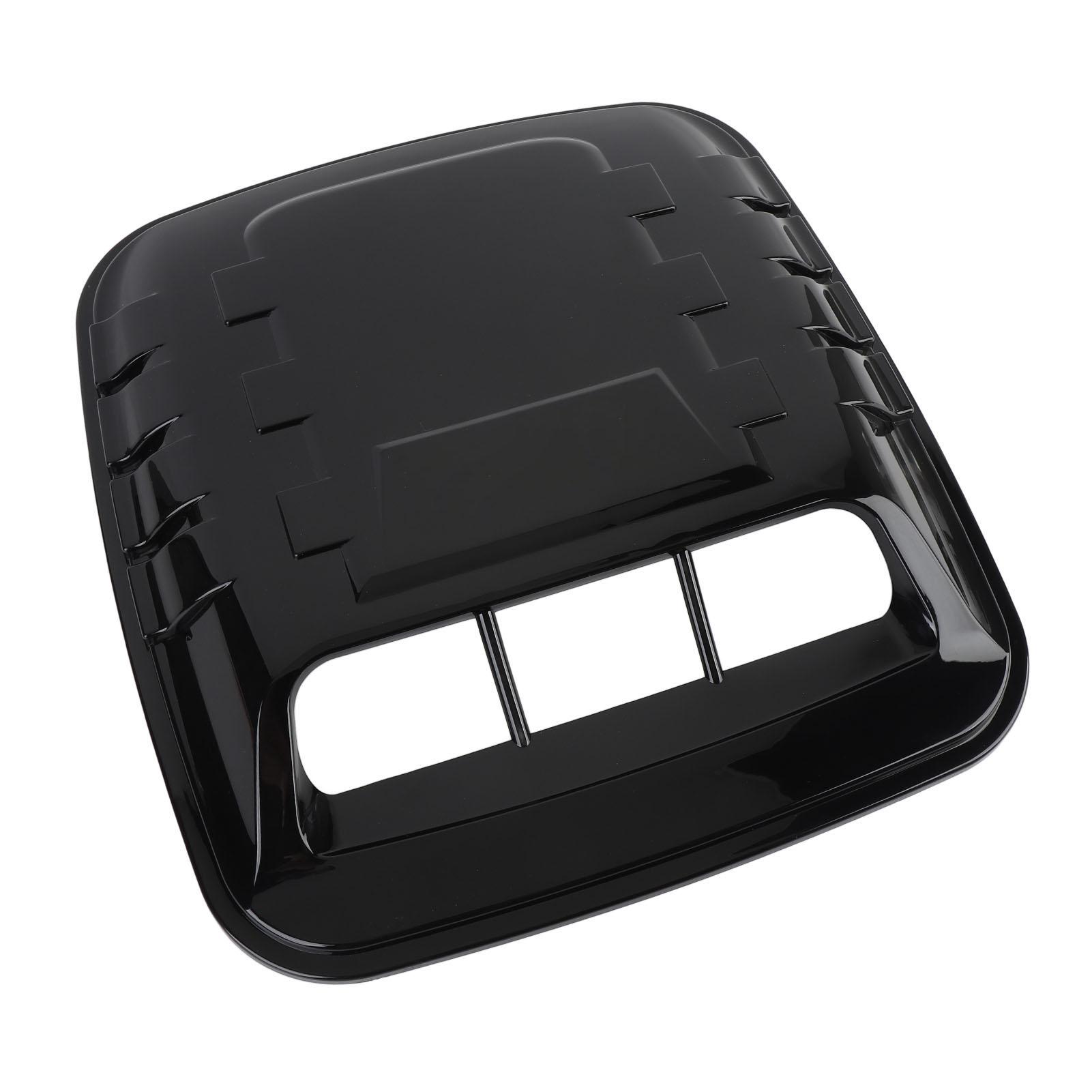 

Крышка вентиляционного отверстия капота автомобиля, улучшенное рассеивание тепла, глянцевая черная, 39 см X 37 см, универсальная, подходит для капота