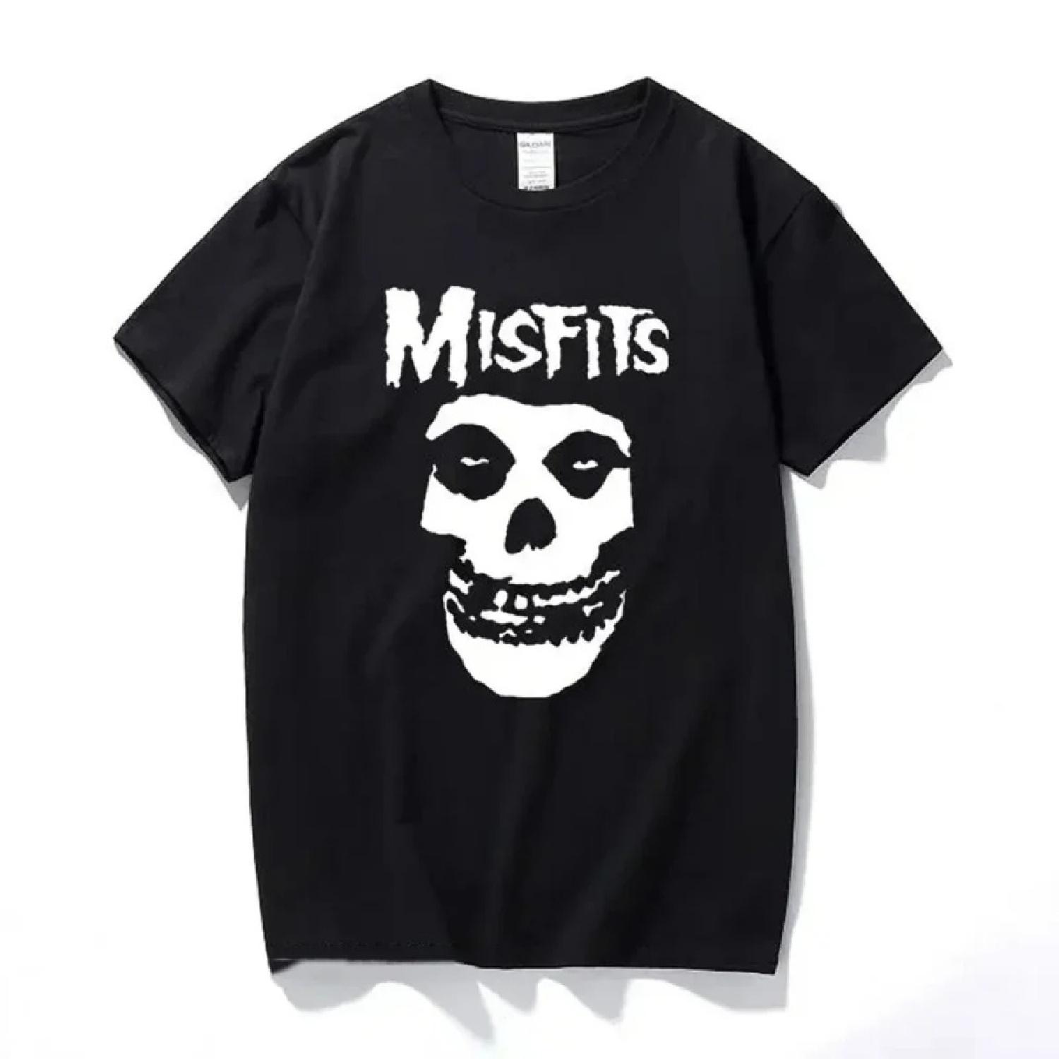 

Sleeve T-Shirt Design Summer Basic Tops New Hip-Hop Punk Skull Misfits Brand Aesthetic Clothes Harajuku Streetwear Casual Tees XXXXXL