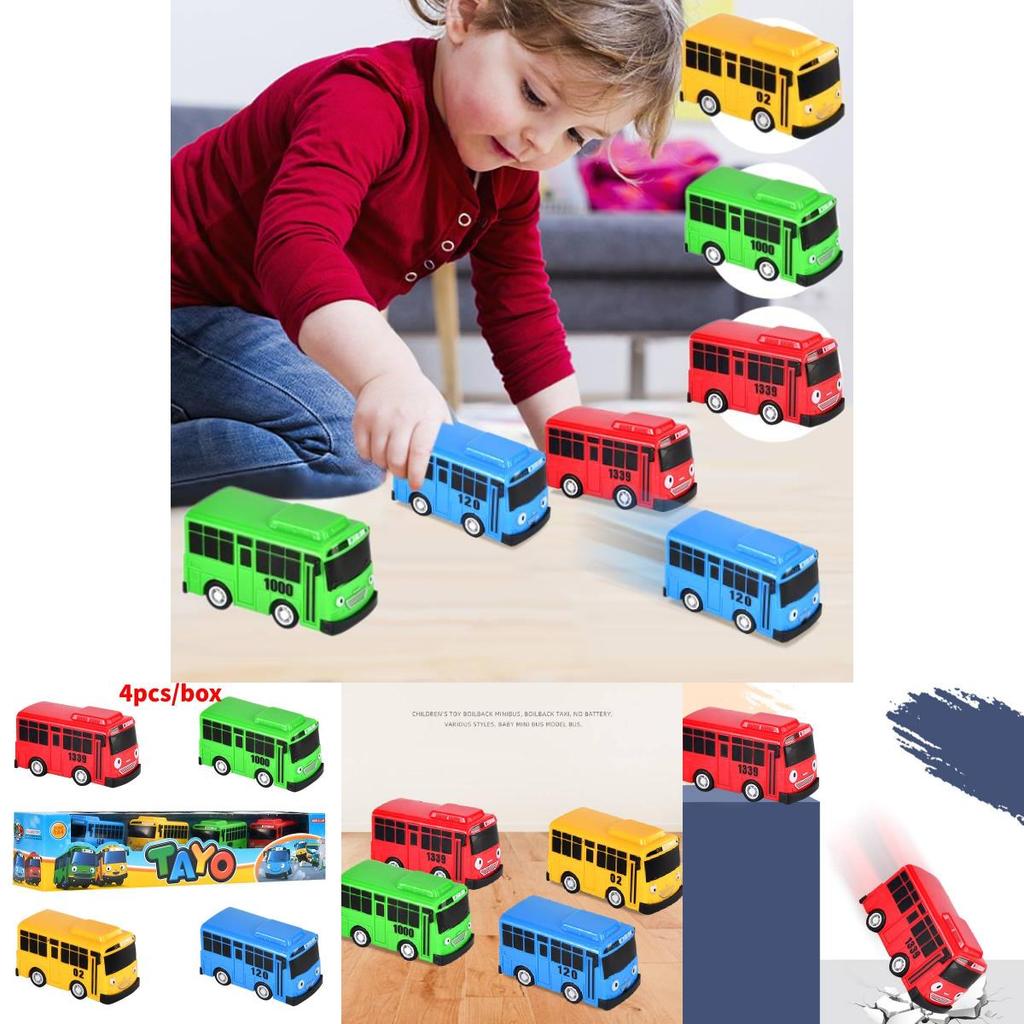 Hochwertiger Minibus in neun Farben mit funktionierenden Türen Lernspielzeug-Set