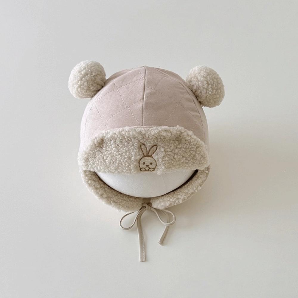 

Plush Lined Baby Cap Ear Protection Bomber Hat New Toddler Earmuffs Beanie рожевий