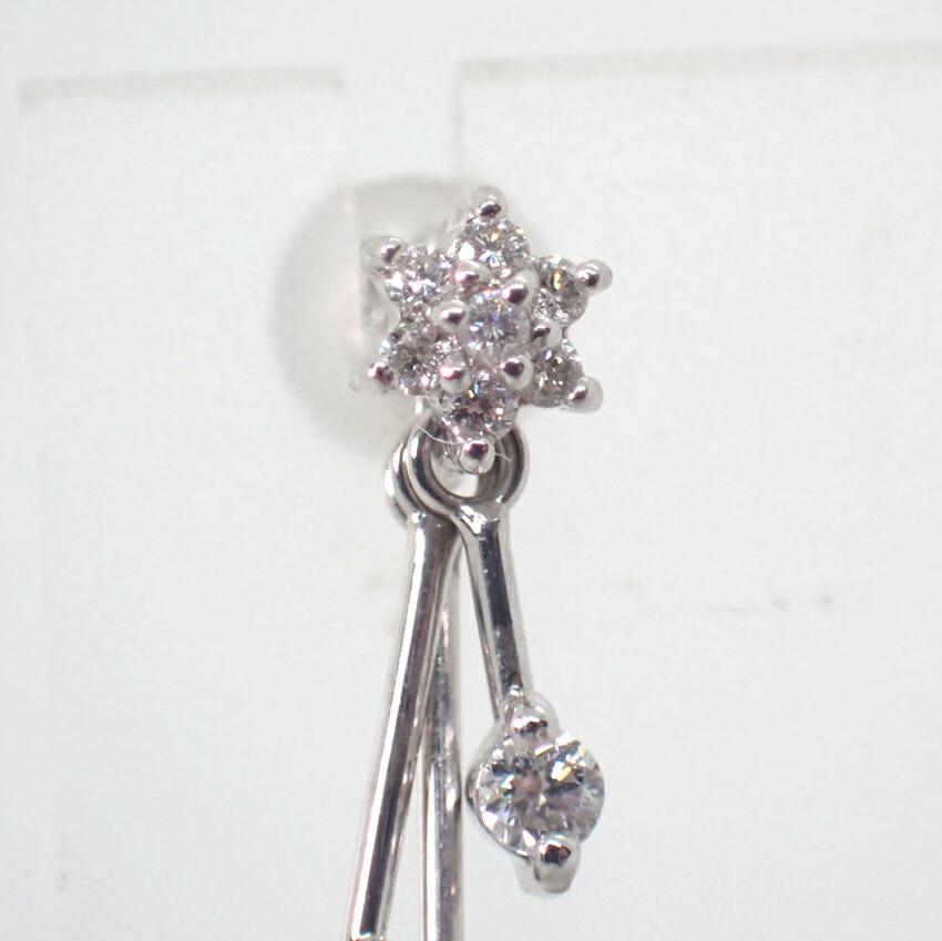 [Pre-owned] VENDOME / 18K White Gold / Diamond / Earrings / j86-13