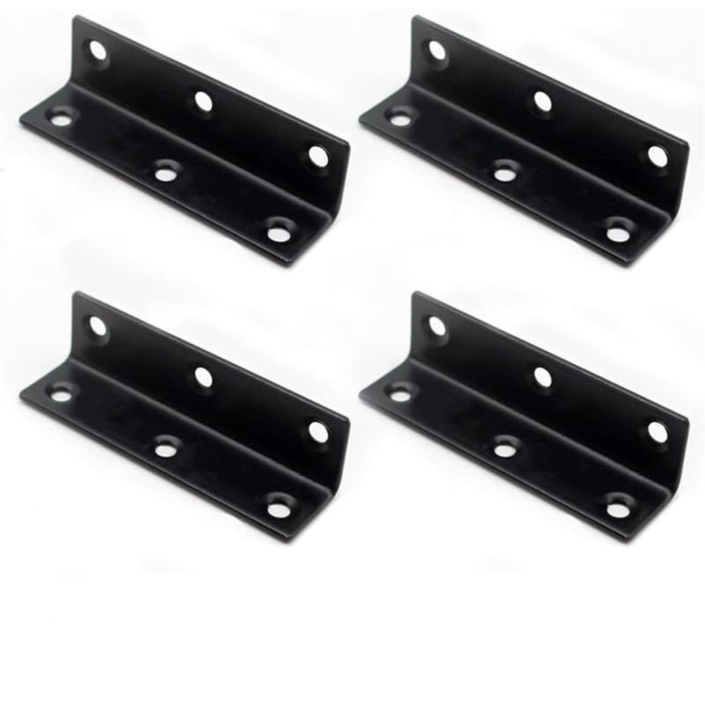 

4 шт. уголка для дерева, 80x20x20 мм, L-образный уголок из нержавеющей стали, подходит для крепления деревянной мебели и заборов в помещении и на улице. 80*20mm