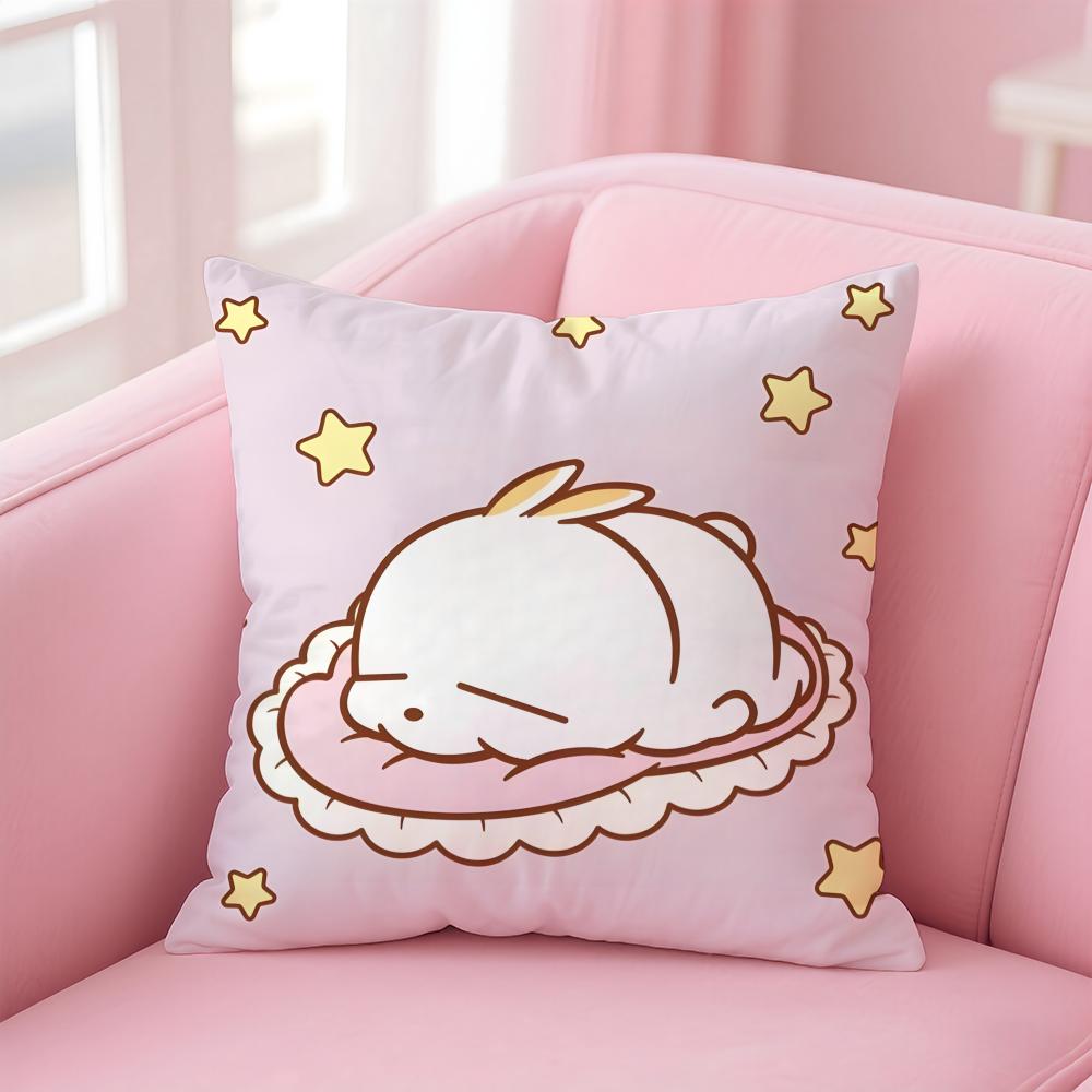 Cartoon M-MASHIMARO Cushion Cover Home & Car Multi-Scene Pillow Cover - Reversible, Soft & Durable for Daily Use