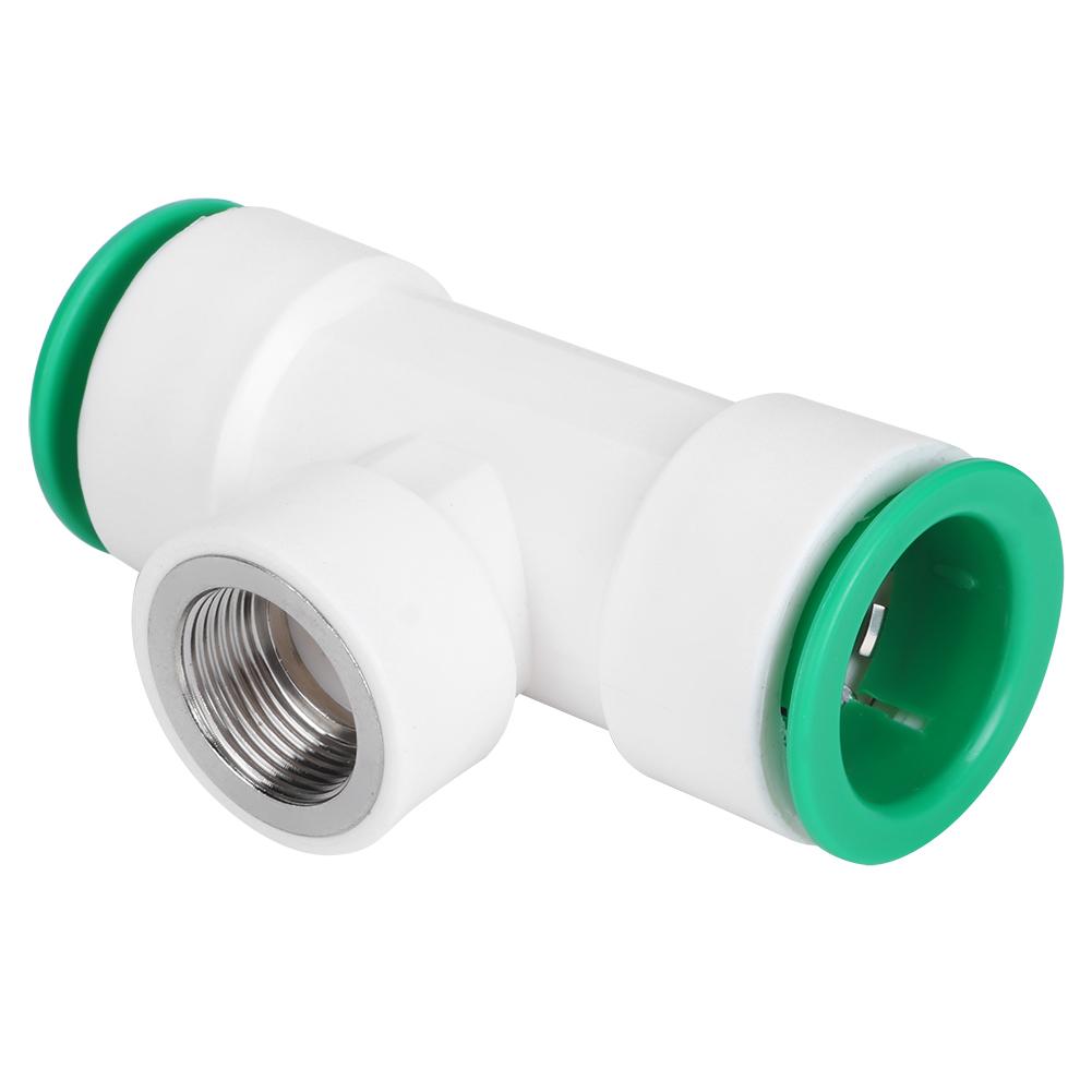PPR Kunststoff 32mm Steckverbinder T-Stück Wasserrohr Sanitärfittings mit 3/4 Innengewinde