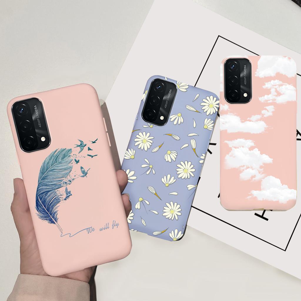 For OPPO A74 Case A74 5G Cover Case Stylish Silicone Candy Color Phone Covers For OppoA74 4G A 74 CPH2219 oppoA74 5G Coque Funda