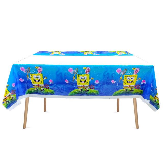 SpongeBob Birthday Party Disposable Tableware Set: Plates, Cups, Napkins, Cartoon Decorations for Girls