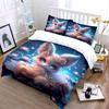 Dreamy Lotus Pond And Plush Fox Printed Duvet Cover Set1 Duvet Cover+2 Pillowcase Multi Size Bedroom Bedding Decor Luxury Gifts