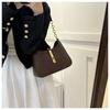 Luxury PU Leather Shoulder Bag for Women Casual Solid Color Design Handbags Brand Purse 2025 Fashion Shopper Clutch Women's Bags