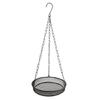 Stainless Steel Circulars Bird Feeders With Secure Hanging Hook Weatherproofed Spacious Feeding Platform