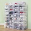 1/5Pcs Plastic Shoe Box Transparent Clear Storage Boxes Foldable Shoes Case Holder Shoes Organizer Cases Boxes