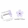 A Box Heart Shape Push Pins 50/100PCS Transparent Flower Push Pin Heart Push Pins  School