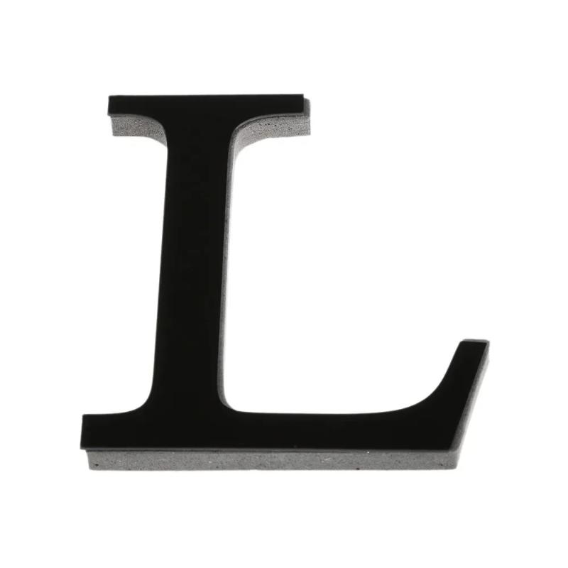 20 cm Černé 26 Anglických Písmen DIY 3D Akrylové Samolepky na Zeď Samolepicí Domácí Retro Nástěnné Umění Dekorace Pro Party Svatbu Vánoce