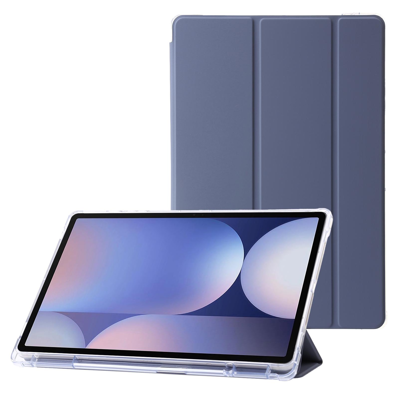 

Чохол для планшета Samsung Galaxy Tab S10+ із трискладовою підставкою, шкіряний + ТПУ + акриловий прозорий чохол Lavender Purple