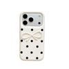 Polka Dot Bow Knot Silicone Case for iPhone 17/16 Pro Max