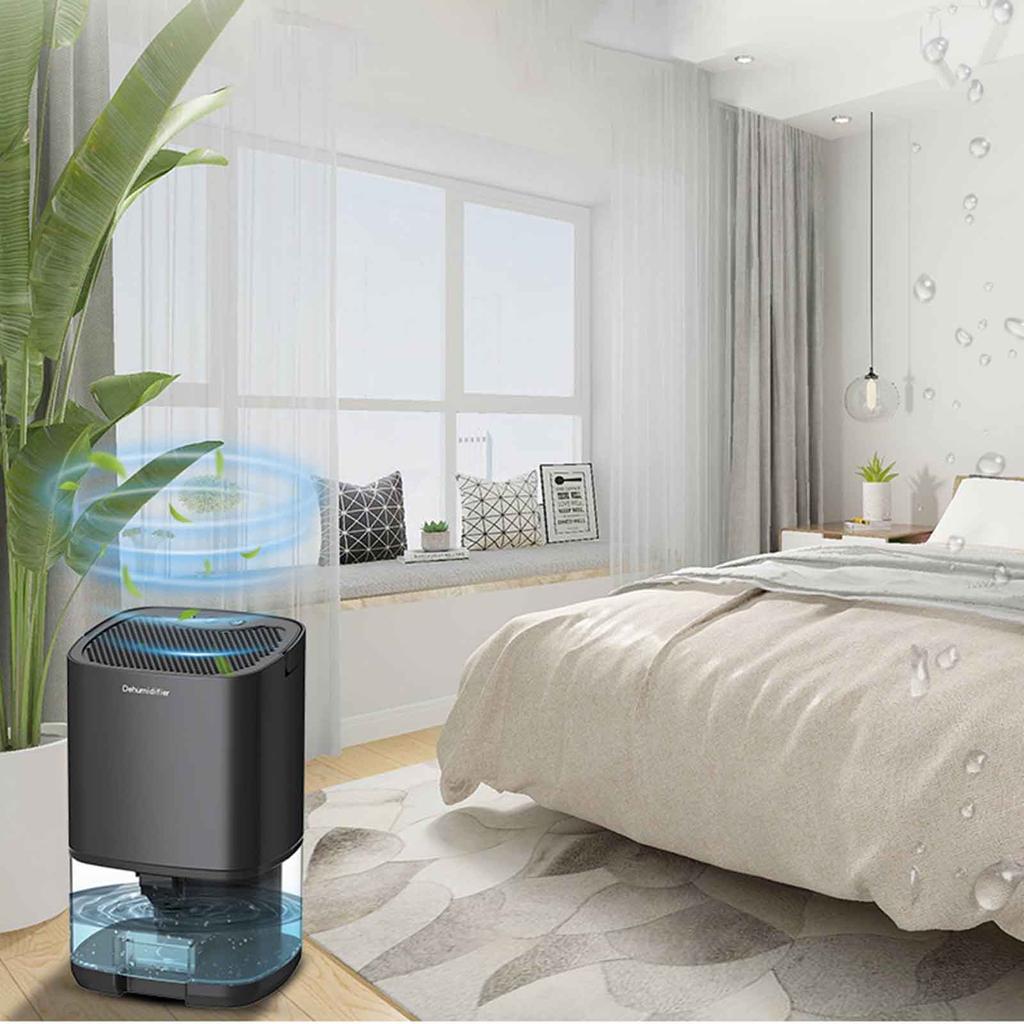 Compact Dehumidifier for Bedroom, Small Portable Dehumidifier for Home,