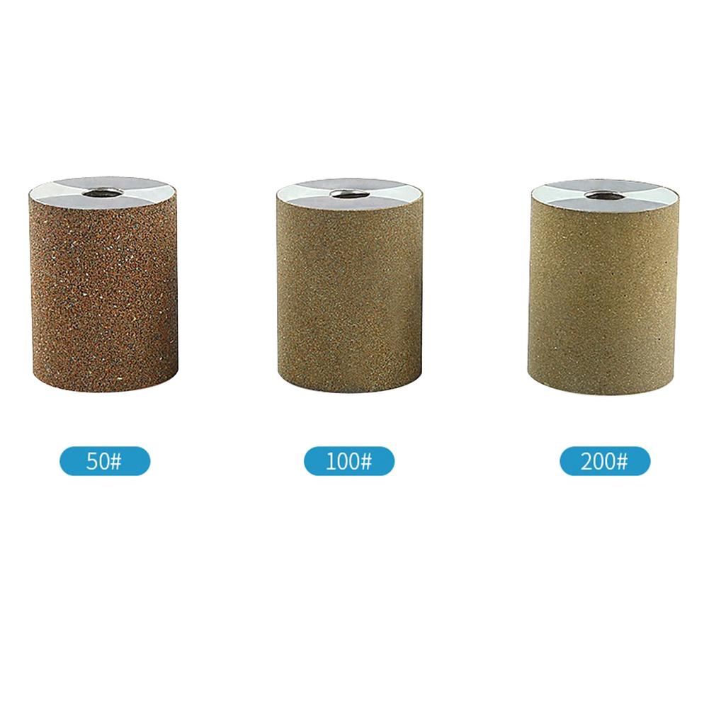1Pc Cylindrical Diamond Grinding Wheel M10 Thread Polishing Head Abrasive Sanding Wheel 50/100/200 Grit 100 Type Angle Grinder