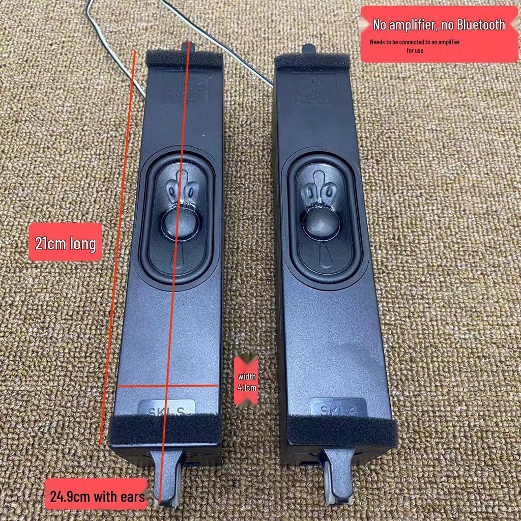 Full-Range Track-Shaped Passive TV Speaker with Clear Human Voice Audio