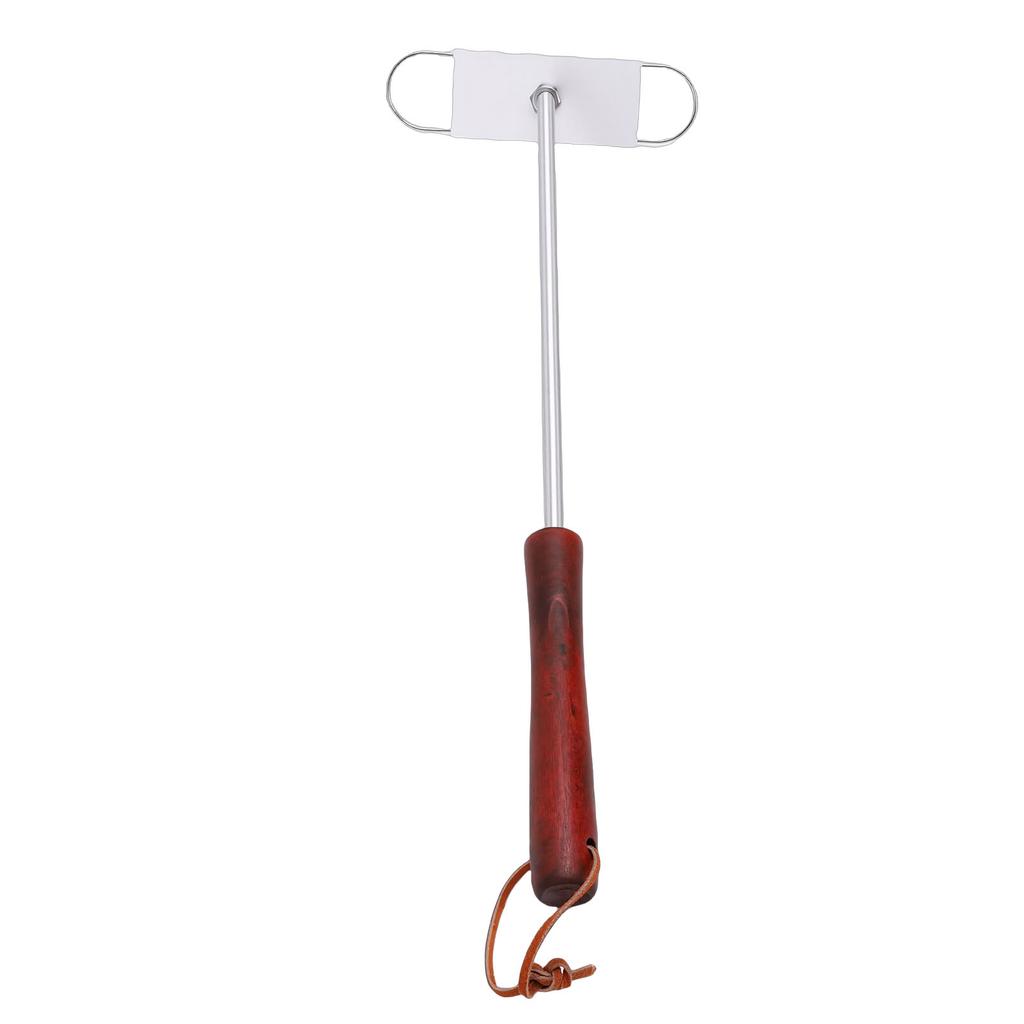Grill Branding Iron Set with Wooden Handle, Interchangeable Letters for Steak Burger Marking, Stainless Steel Grill Branding Tool