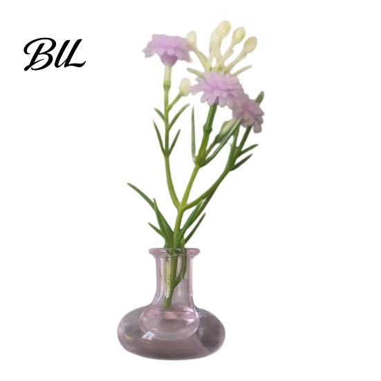 Space-saving Plant Container 1/8/10Pcs Vertical Greenery Vase Magnetic Mini Clear Glass Propagation Planter with Faux Flowers Dorm Room Decor Office