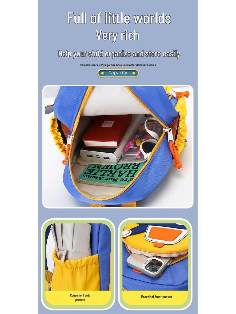 New Kids' Cartoon Car Backpack: Lightweight, Outdoor School Bag for Boys & Girls