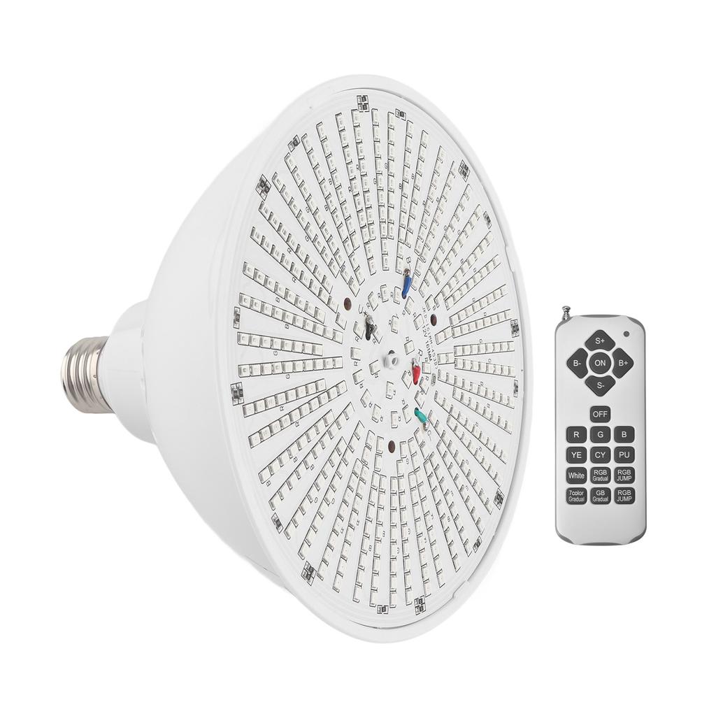 12V 40W LED Pool Light E26 RGB Color Changing Pool Light Bulb with Remote Control