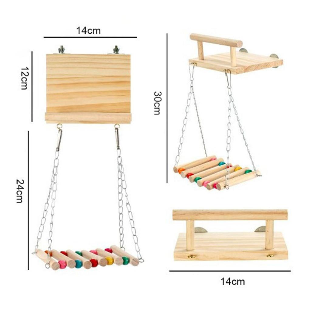 Bird Perch Toy Parrot Bite Toy Parrot Playstand Platform Multiuse for Budgie African Grey Parrot Hummingbird Macaw Supplies