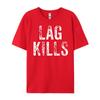 Funny Lag Kills Video Game Pc Hardcore Gamer Mens Clothing Breathable Vintage T Shirts Punk Style Tee