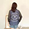 Korean Style Rhinestone Bell Print Knit Sweater for Women - Plus Size, Slimming, 2026 Autumn/Winter Collection