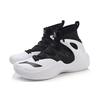 Li Ning SONIC 6 V2 Fabric Cushioning Slip Resistant Abrasion Resistant High top Basketball Shoes Men's Black White ABAN027-4