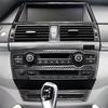 Carbon Fiber Car Interior Central Control Gear Shift Panel Trim Cover Stickers For BMW X5 E70 X6 E71 2008-2013 Car Accessories