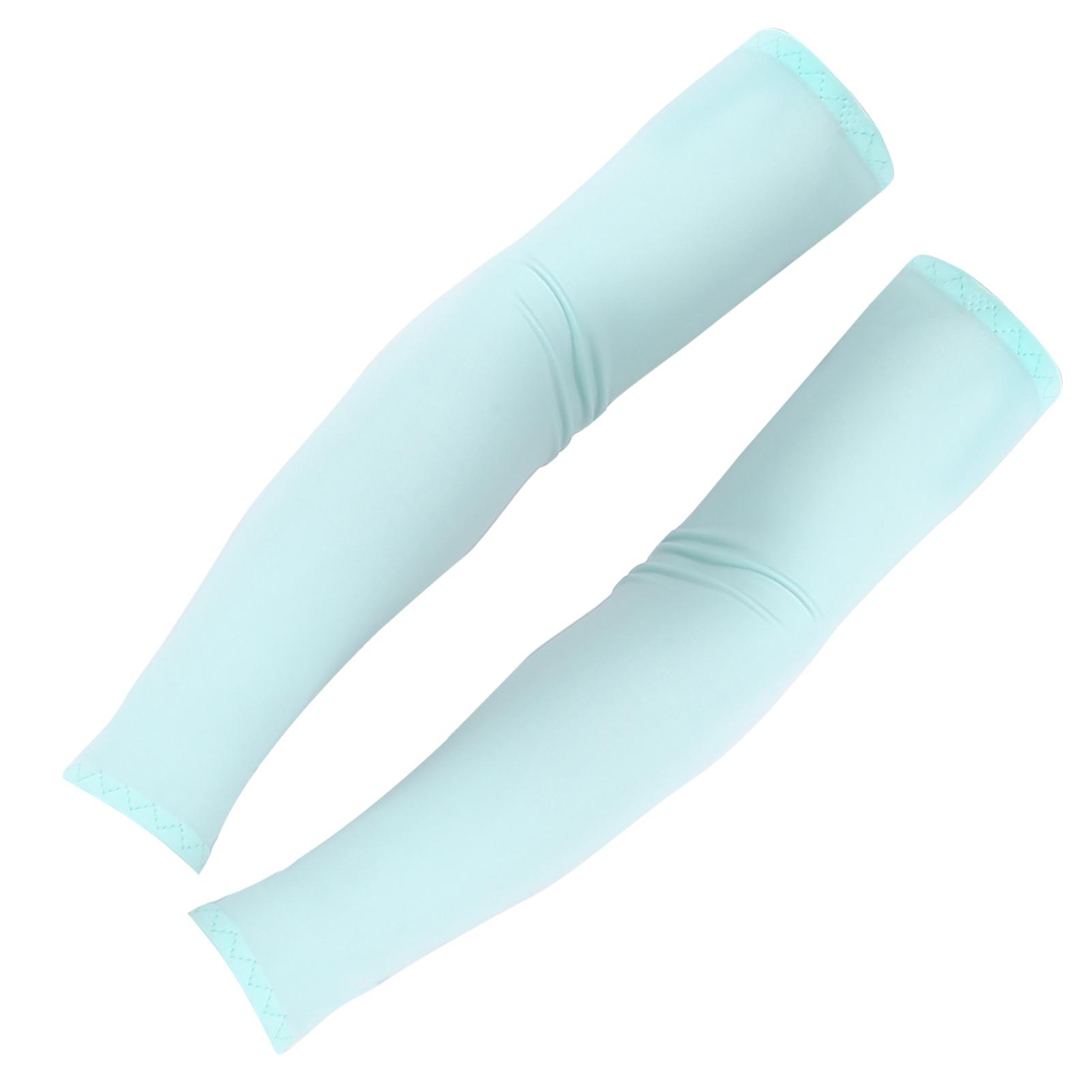 

Summer Breathable Arm Ice Sleeve Outdoor Driving UV Protection Long Arm Band UnisexBlue небесно-голубой