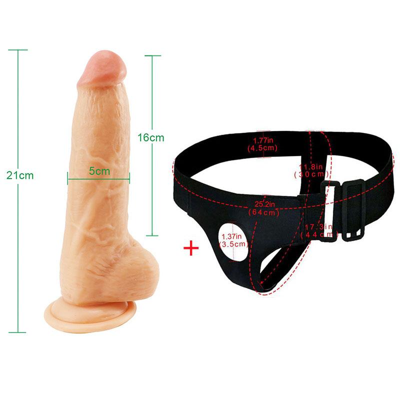 Big Dildo Realistic Penis Soft Strapon Dildo Sex Toys for Woman Big Penis Female Masturbation Sex Toys 18+ for Adults