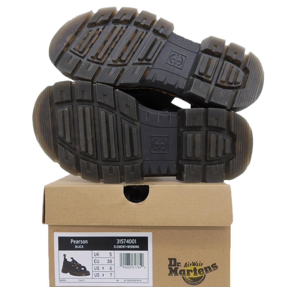 Dr.Martens Pearson Strap Sandals, Black, Women's, Size 5 Shoes 5(UK) blackUsed