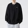 Li Ning Training Series Solid Color Logo Sports Crew Neck Pullover Long Sleeve Sweatshirt Men Sweatshirt Black AWDQ643-4
