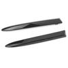 Pair Front Bumper Upper Trim Carbon Fiber Style 735455041 Replacement for FIAT 500 2007‑2015